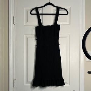 Love Tree Black Ruffle Mini Dress